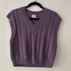 Aritzia Sunday Best Winston Sweater Vest in Purple